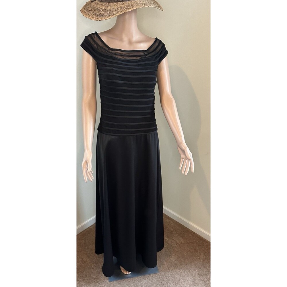 Js Collections Black Off-Shoulder Evening Gown Dr… - image 1